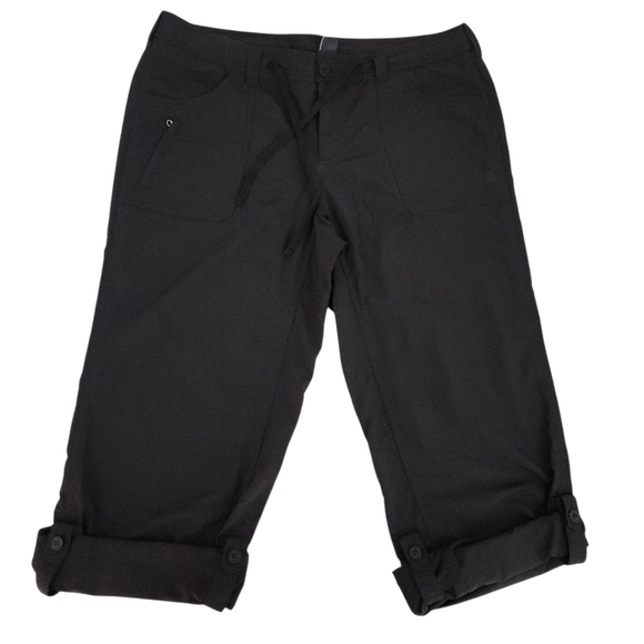 THE NORTH FACE Roll-Up Trail Pants – Black Hiking Cargo, Size 14 - Picture 11 of 16